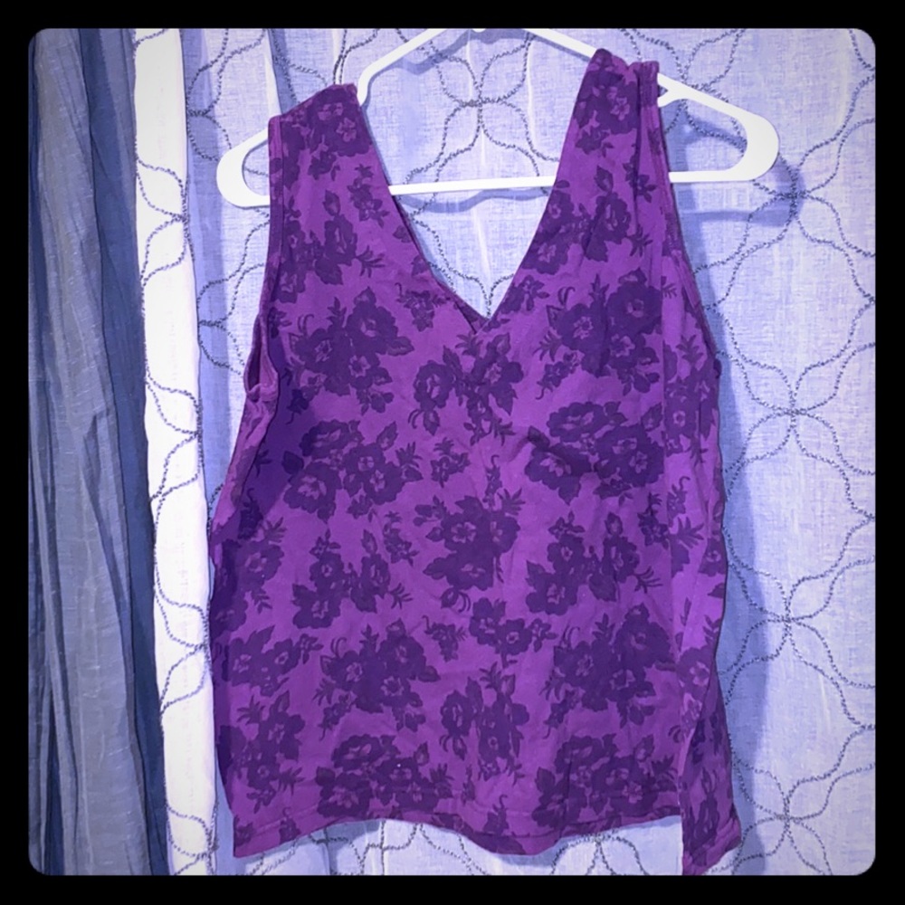 Purple crop top